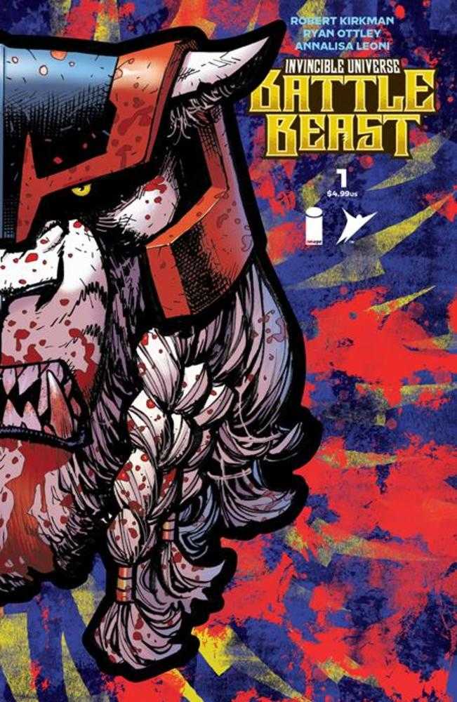Invincible Universe Battle Beast #1 Cover J Ryan Ottley, Andres Juarez & Annalisa Leoni Foil Die Cut Mask Variant | Dragon's Lair Comics and Fantasy Houston TX