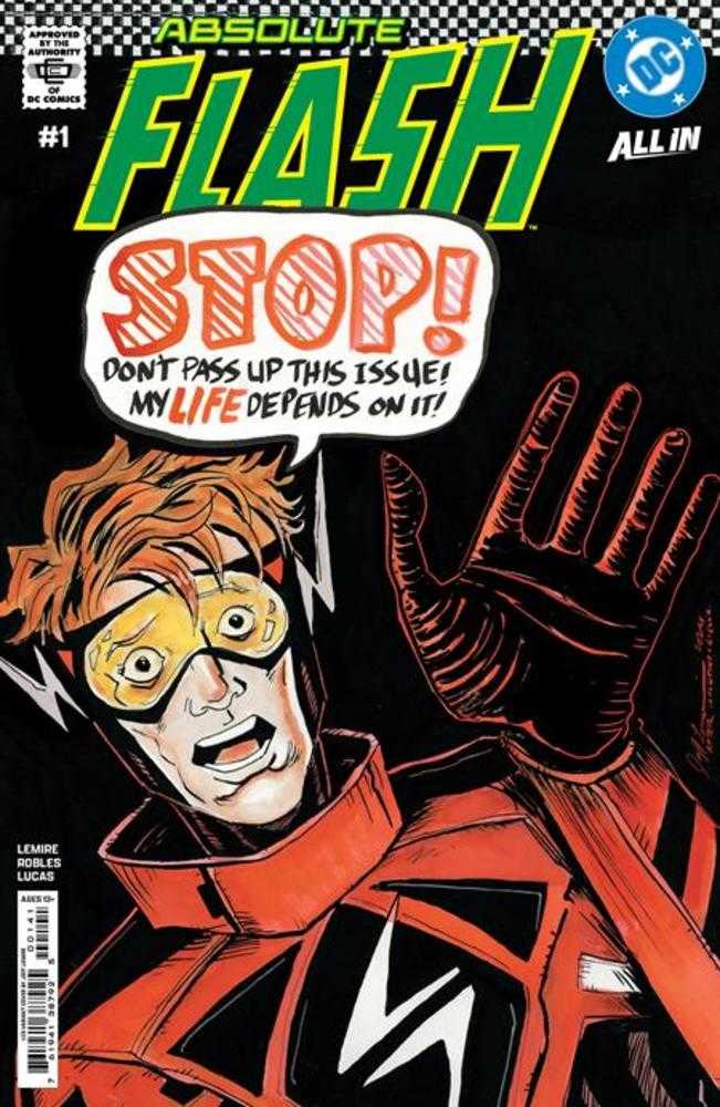 Absolute Flash #1 Cover I 1 in 25 Jeff Lemire Card Stock Variant | Dragon's Lair Comics and Fantasy Houston TX
