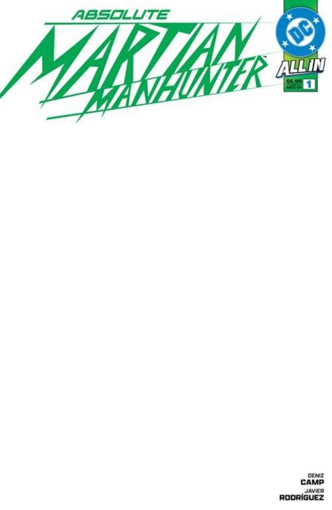 Absolute Martian Manhunter #1 (Of 6) Cover H Blank Card Stock Variant | Dragon's Lair Comics and Fantasy Houston TX