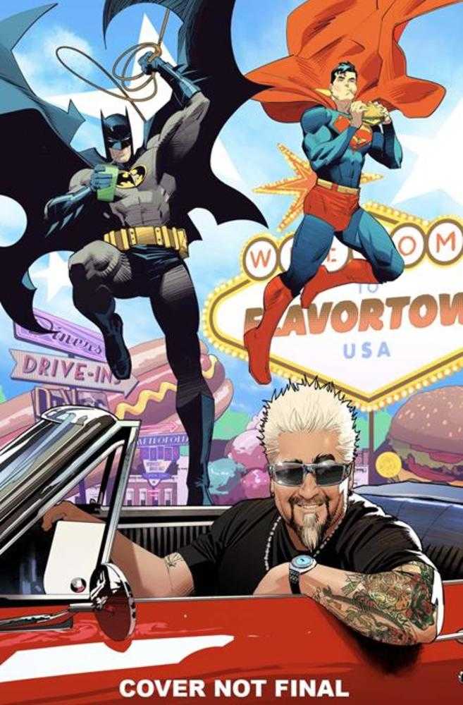 Batman Superman Worlds Finest #37 Cover D Dan Mora Guy Fieri Cameo Card Stock Variant | Dragon's Lair Comics and Fantasy Houston TX