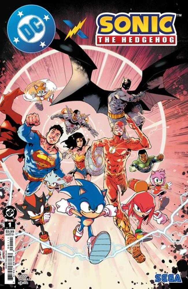 DC X Sonic The Hedgehog #1 (Of 5) Cover A Pablo M Collar | Dragon's Lair Comics and Fantasy Houston TX