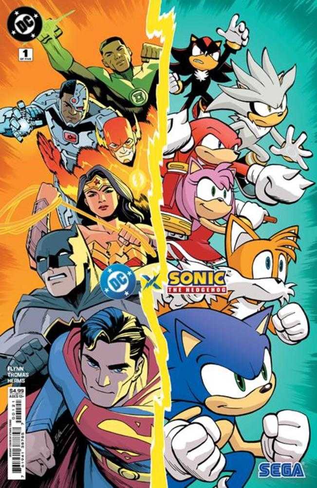 DC X Sonic The Hedgehog #1 (Of 5) Cover B Ethan Young Card Stock Variant | Dragon's Lair Comics and Fantasy Houston TX