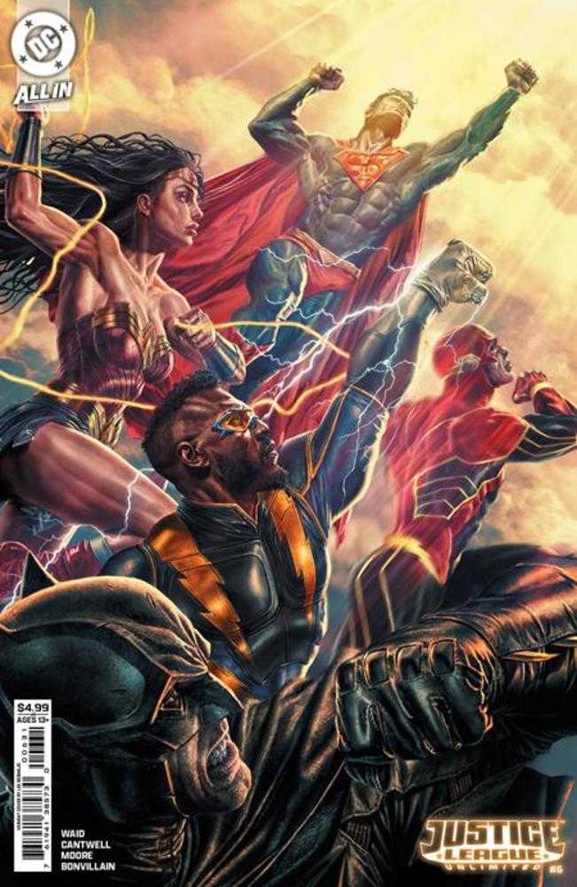 Justice League Unlimited #6 Cover B Lee Bermejo Card Stock Variant (We Are Yesterday) | Dragon's Lair Comics and Fantasy Houston TX