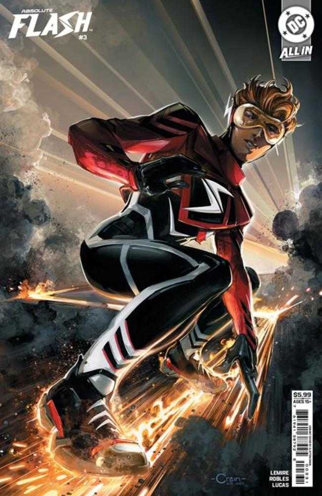 Absolute Flash #3 Cover C Clayton Crain Card Stock Variant | Dragon's Lair Comics and Fantasy Houston TX