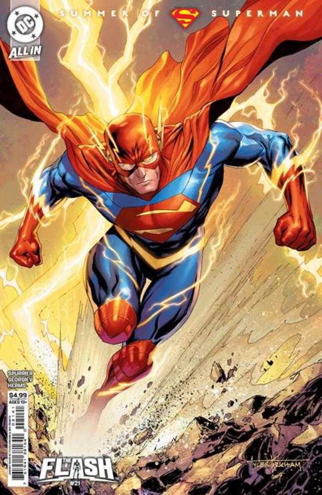 Flash #21 Cover D Tyler Kirkham Supersmash-Up Card Stock Variant | Dragon's Lair Comics and Fantasy Houston TX