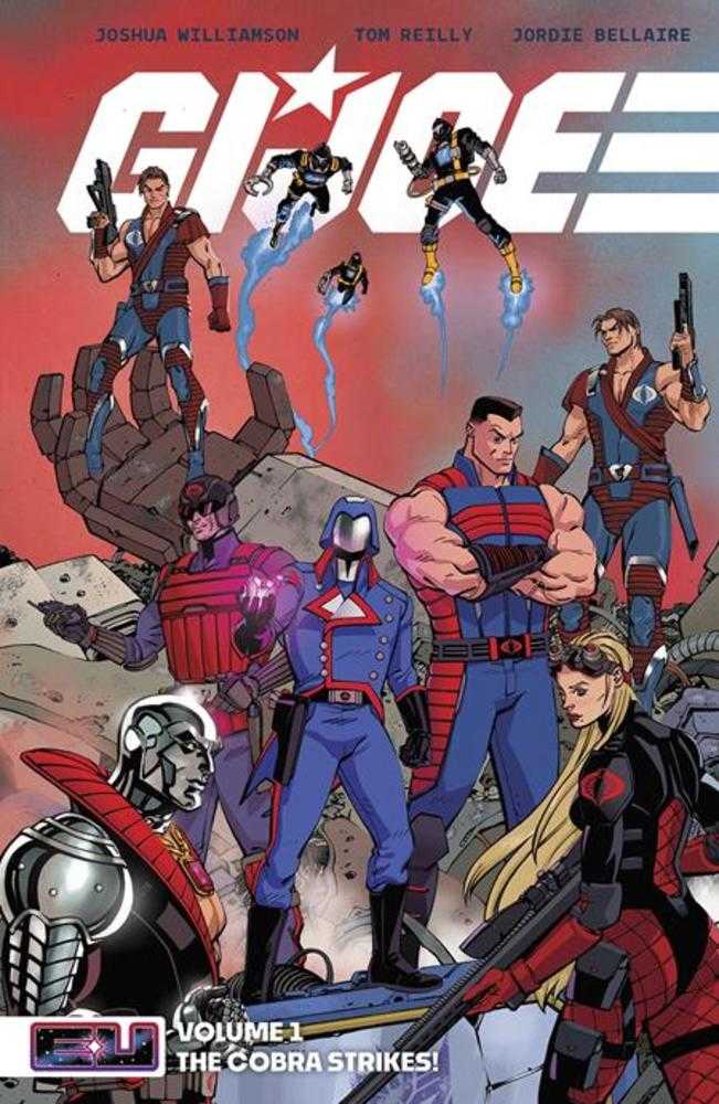 G.I. Joe TPB Volume 01 The Cobra Strikes Direct Market Exclusive Tom Reilly Red Cover | Dragon's Lair Comics and Fantasy Houston TX
