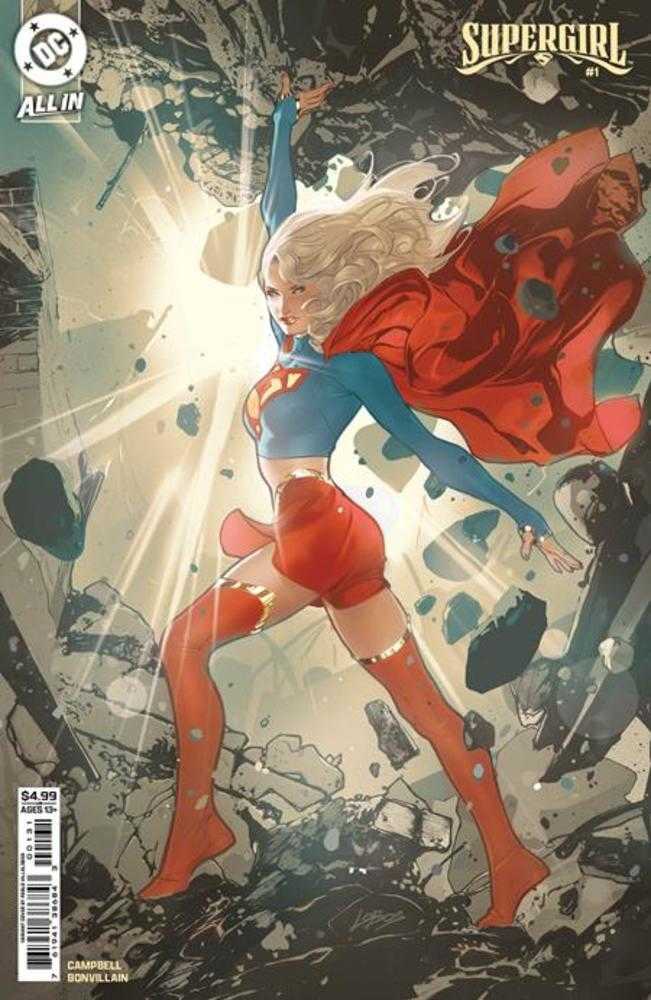 Supergirl #1 Cover C Pablo Villalobos Card Stock Variant | Dragon's Lair Comics and Fantasy Houston TX