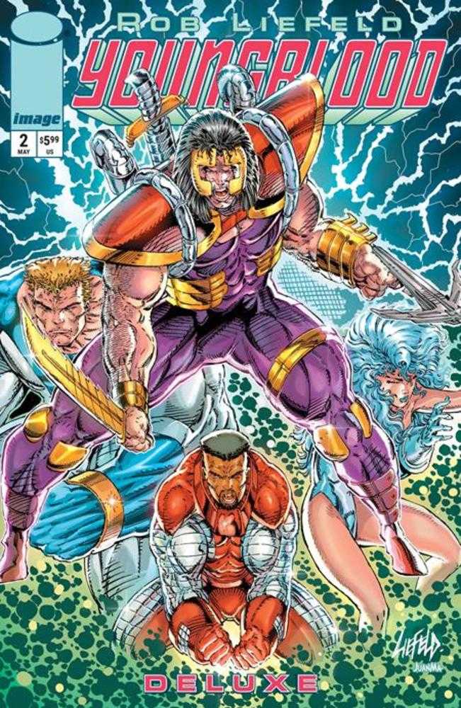 Youngblood Deluxe #2 Cover B Rob Liefeld Foil Variant | Dragon's Lair Comics and Fantasy Houston TX