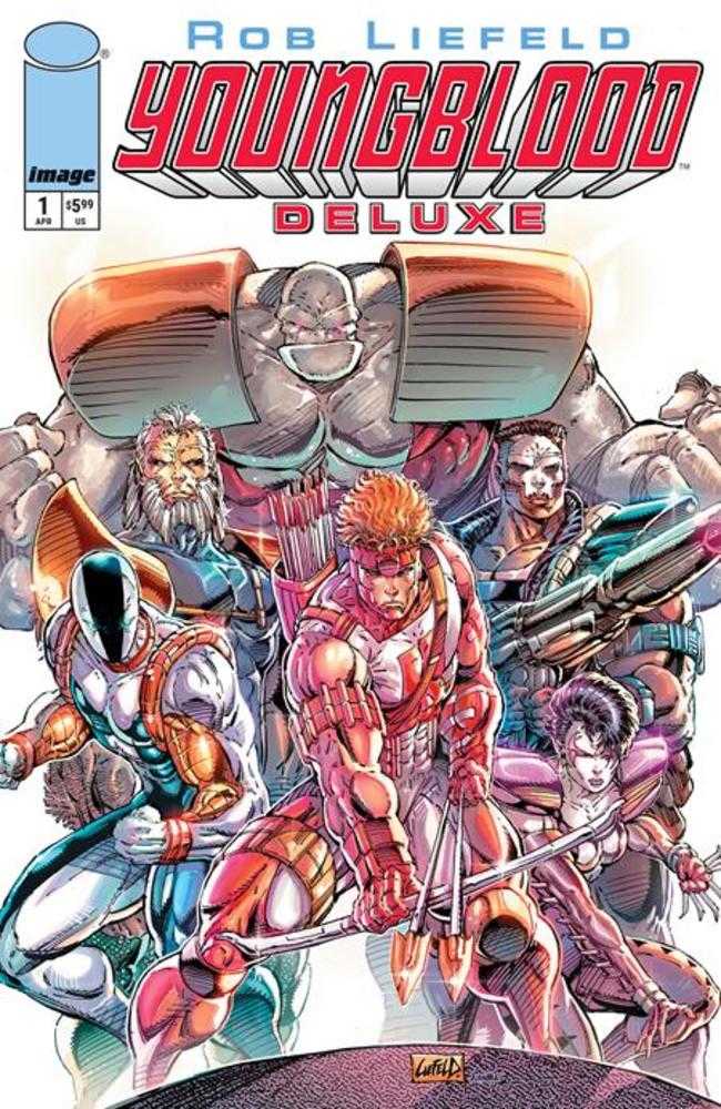 Youngblood Deluxe #1 Cover B Rob Liefeld Foil Variant | Dragon's Lair Comics and Fantasy Houston TX