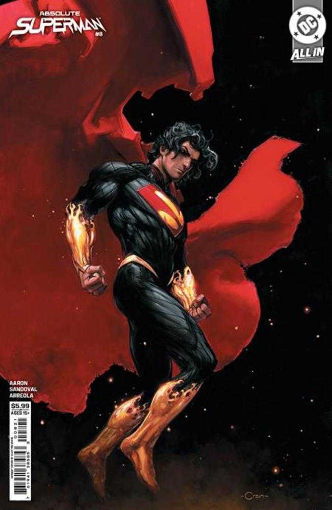 Absolute Superman #8 Cover B Clayton Crain Card Stock Variant | Dragon's Lair Comics and Fantasy Houston TX