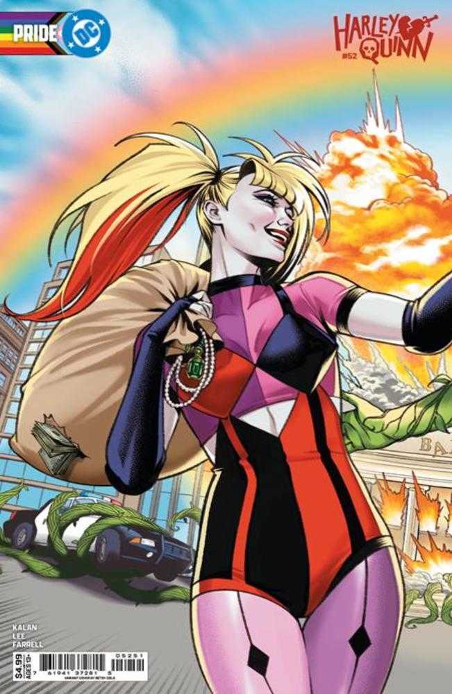 Harley Quinn #52 Cover D Betsy Cola DC Pride Connecting Card Stock Variant | Dragon's Lair Comics and Fantasy Houston TX