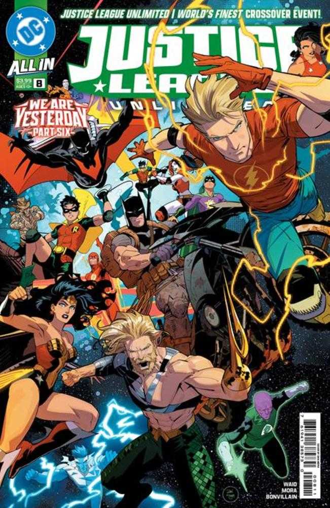 Justice League Unlimited #8 Cover A Dan Mora Connecting (We Are Yesterday) | Dragon's Lair Comics and Fantasy Houston TX
