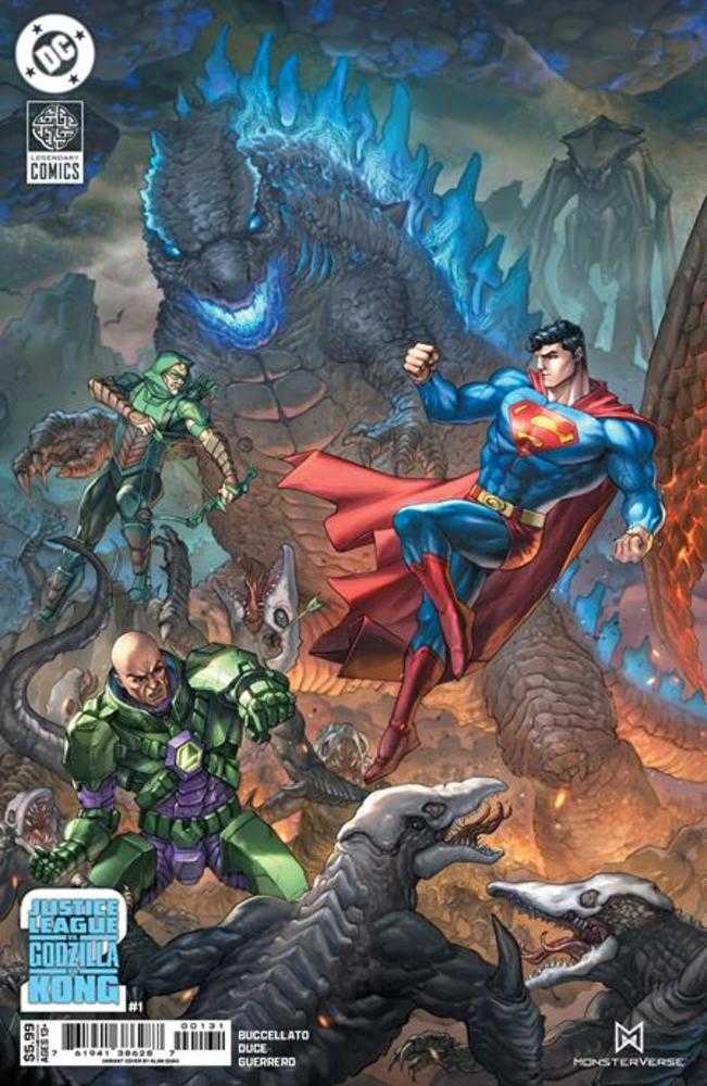 Justice League vs Godzilla vs Kong 2 #1 (Of 7) Cover C Alan Quah Card Stock Variant | Dragon's Lair Comics and Fantasy Houston TX