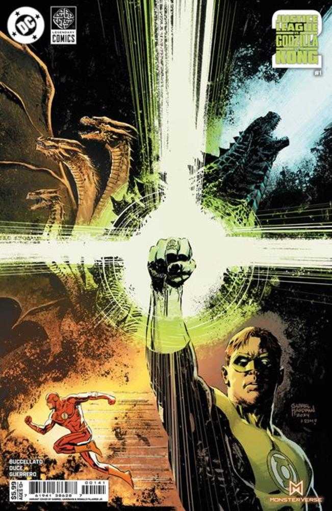 Justice League vs Godzilla vs Kong 2 #1 (Of 7) Cover D Gabriel Hardman Card Stock Variant | Dragon's Lair Comics and Fantasy Houston TX