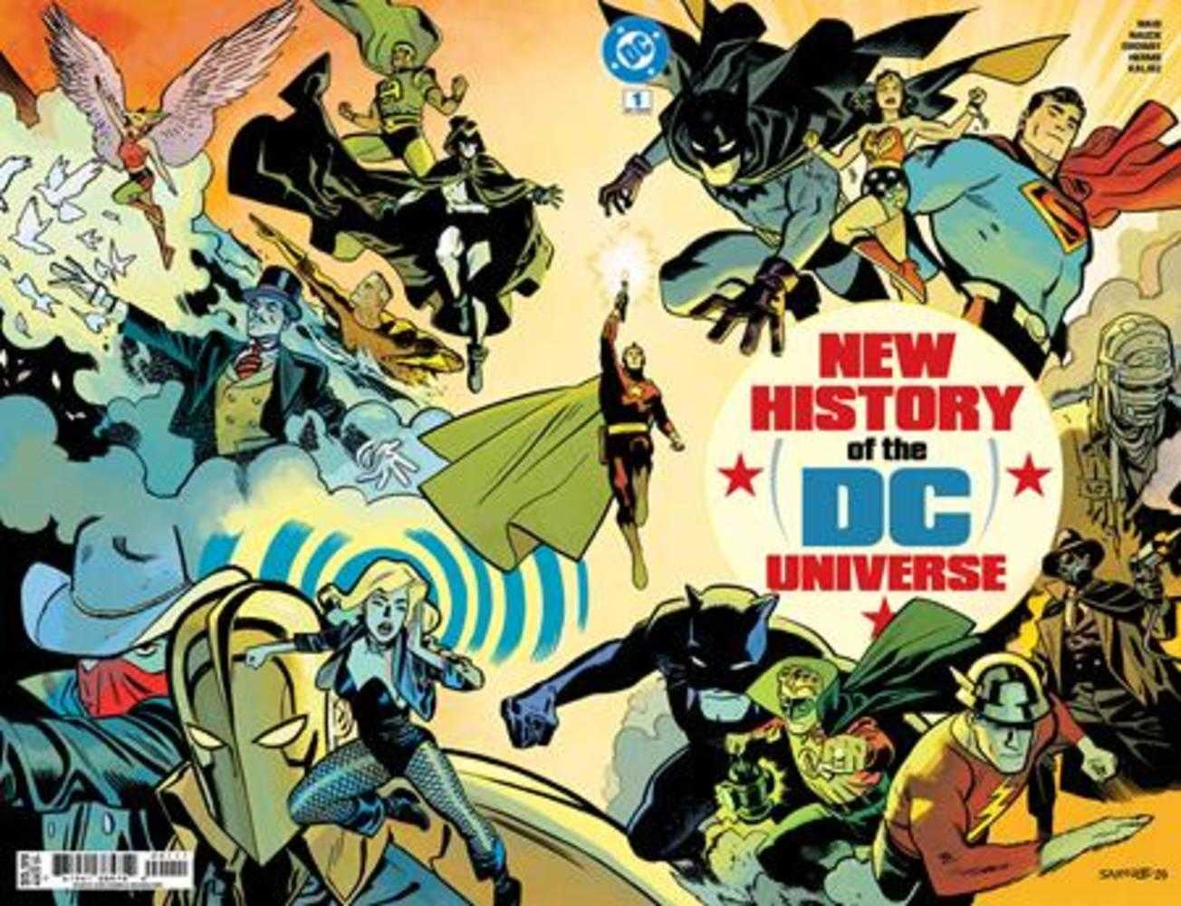New History Of The DC Universe #1 (Of 4) Cover A Chris Samnee Wraparound | Dragon's Lair Comics and Fantasy Houston TX
