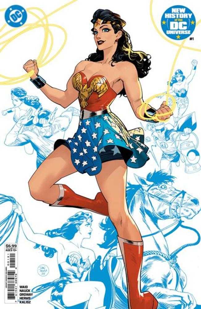 New History Of The DC Universe #1 (Of 4) Cover B Dan Mora Card Stock Variant | Dragon's Lair Comics and Fantasy Houston TX