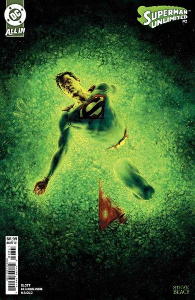 Superman Unlimited #2 Cover D Steve Beach Card Stock Variant | Dragon's Lair Comics and Fantasy Houston TX
