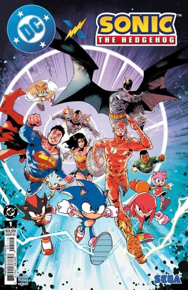 DC X Sonic The Hedgehog #1 (Of 5) 2nd Print Cover A Pablo M Collar | Dragon's Lair Comics and Fantasy Houston TX