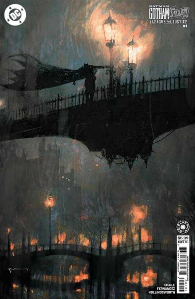 Batman Gotham By Gaslight A League For Justice #1 (Of 6) Cover C Bill Sienkiewicz Card Stock Variant | Dragon's Lair Comics and Fantasy Houston TX