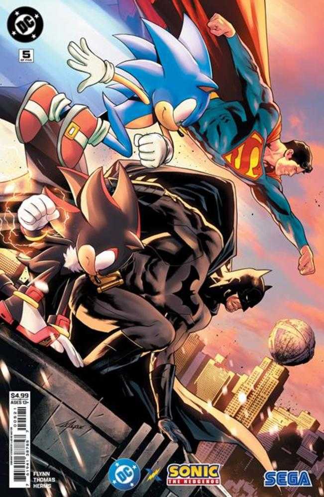 DC X Sonic The Hedgehog #5 (Of 5) Cover B Lucas Meyer Card Stock Variant | Dragon's Lair Comics and Fantasy Houston TX