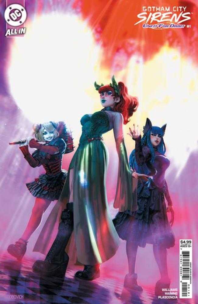 Gotham City Sirens Unfit For Orbit #1 (Of 5) Cover B Noobovich Card Stock Variant | Dragon's Lair Comics and Fantasy Houston TX