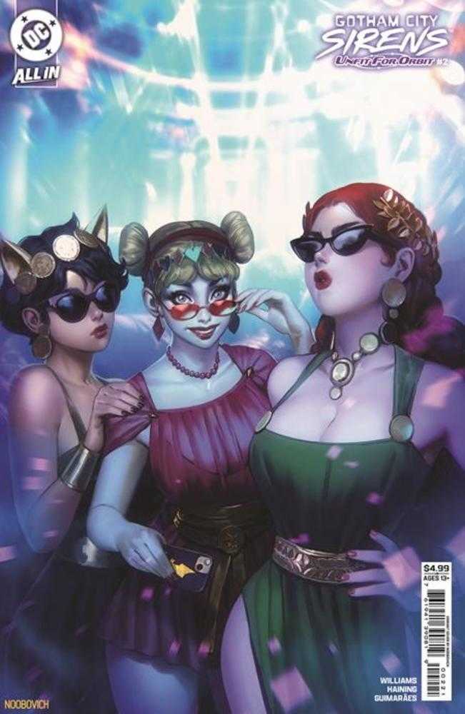 Gotham City Sirens Unfit For Orbit #2 (Of 5) Cover B Noobovich Card Stock Variant | Dragon's Lair Comics and Fantasy Houston TX