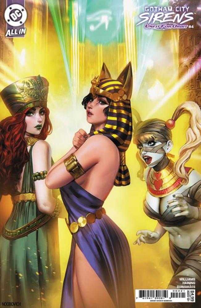 Gotham City Sirens Unfit For Orbit #4 (Of 5) Cover B Noobovich Card Stock Variant | Dragon's Lair Comics and Fantasy Houston TX