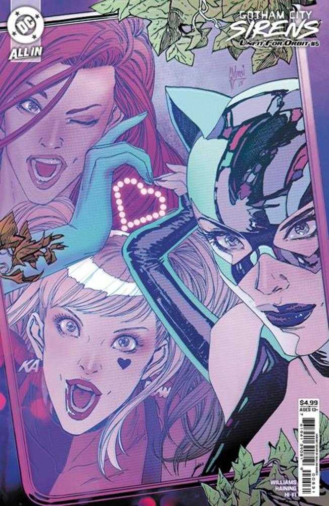 Gotham City Sirens Unfit For Orbit #5 (Of 5) Cover C Guillem March Connecting Card Stock Variant | Dragon's Lair Comics and Fantasy Houston TX