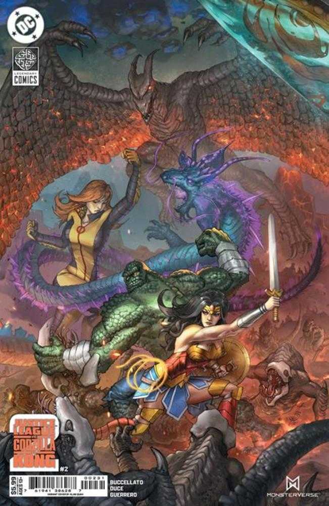 Justice League vs Godzilla vs Kong 2 #2 (Of 7) Cover C Alan Quah Card Stock Variant | Dragon's Lair Comics and Fantasy Houston TX
