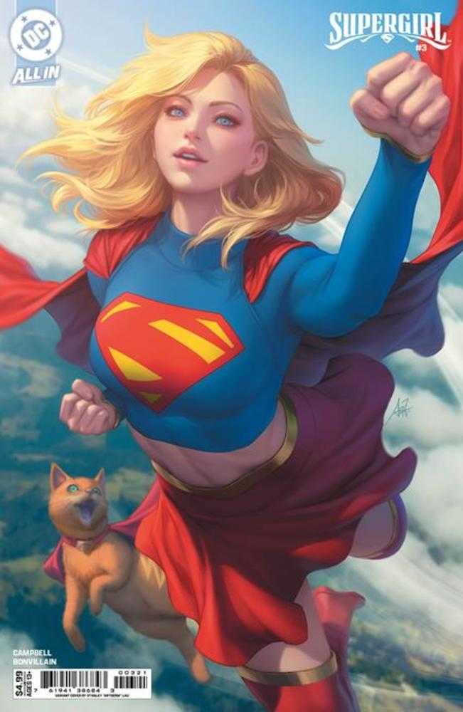 Supergirl #3 Cover B Stanley Artgerm Lau Card Stock Variant | Dragon's Lair Comics and Fantasy Houston TX