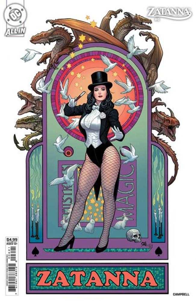 Zatanna #6 (Of 6) Cover B Frank Cho Card Stock Variant | Dragon's Lair Comics and Fantasy Houston TX