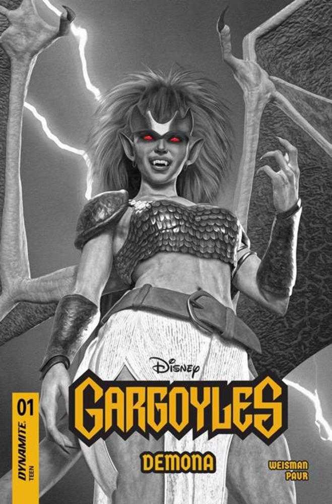 Gargoyles Demona #1 Cover U Inc 1:7 Mark Spears Black & White Variant | Dragon's Lair Comics and Fantasy Houston TX