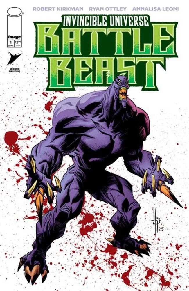 Invincible Universe Battle Beast #1 2nd Print Cover B Jason Howard Variant | Dragon's Lair Comics and Fantasy Houston TX