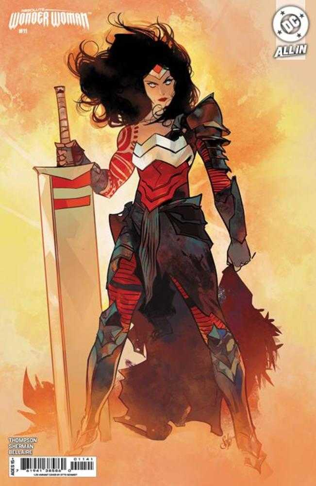 Absolute Wonder Woman #11 Cover D 1 in 25 Otto Schmidt Card Stock Variant | Dragon's Lair Comics and Fantasy Houston TX
