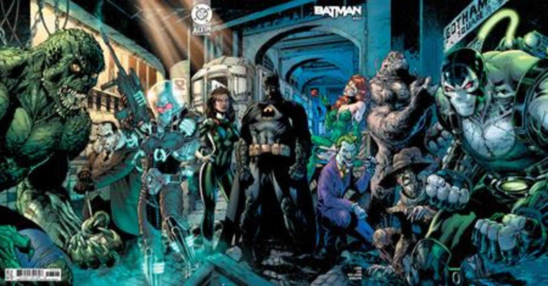 Batman #163 Cover E Jim Lee & Scott Williams Batman Connecting Gatefold Variant | Odin's Place