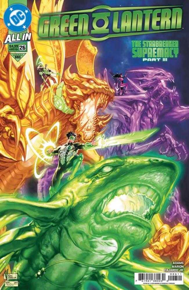 Green Lantern #26 Cover A V Ken Marion Connecting (Starbreaker Supremacy) | Dragon's Lair Comics and Fantasy Houston TX