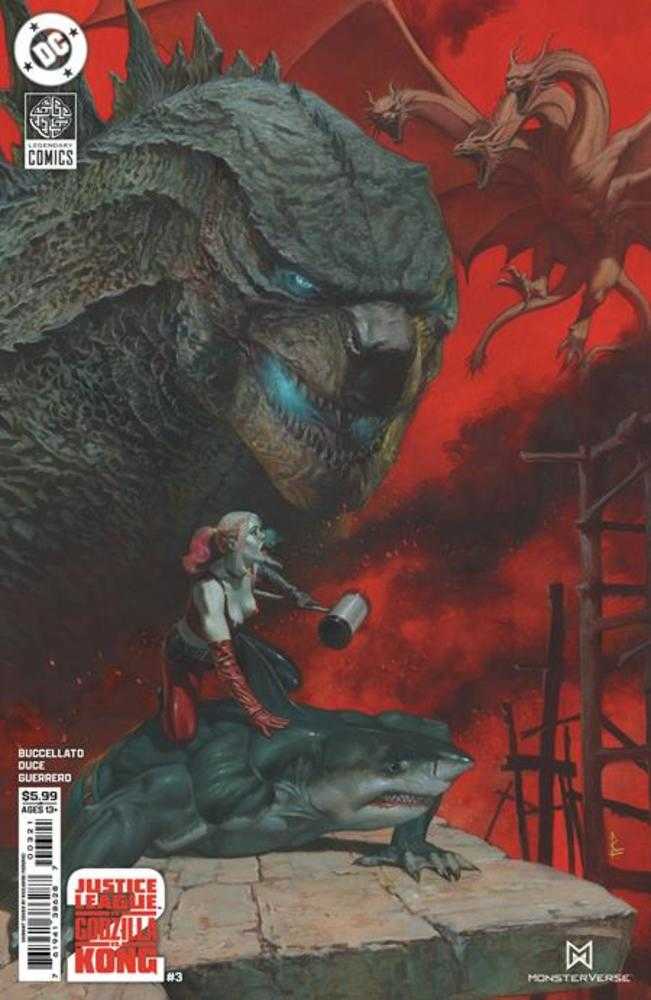 Justice League vs Godzilla vs Kong 2 #3 (Of 7) Cover B Riccardo Federici Card Stock Variant | Dragon's Lair Comics and Fantasy Houston TX
