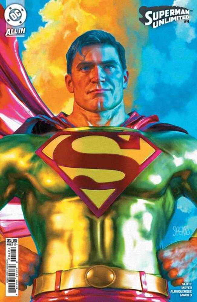 Superman Unlimited #4 Cover B Mark Spears Card Stock Variant | Dragon's Lair Comics and Fantasy Houston TX