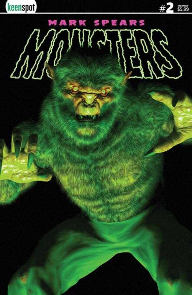 Mark Spears Monsters #2 3rd Print Cover A Mark Spears The Werewolf | Dragon's Lair Comics and Fantasy Houston TX