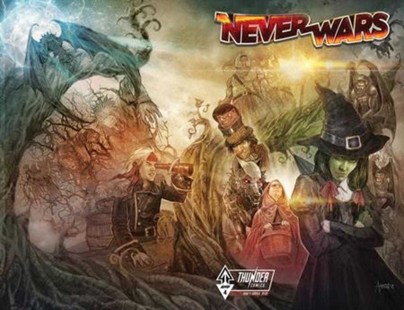 Neverwars #4 (Of 8) Cover A Erwin J Arroza Wraparound | Dragon's Lair Comics and Fantasy Houston TX