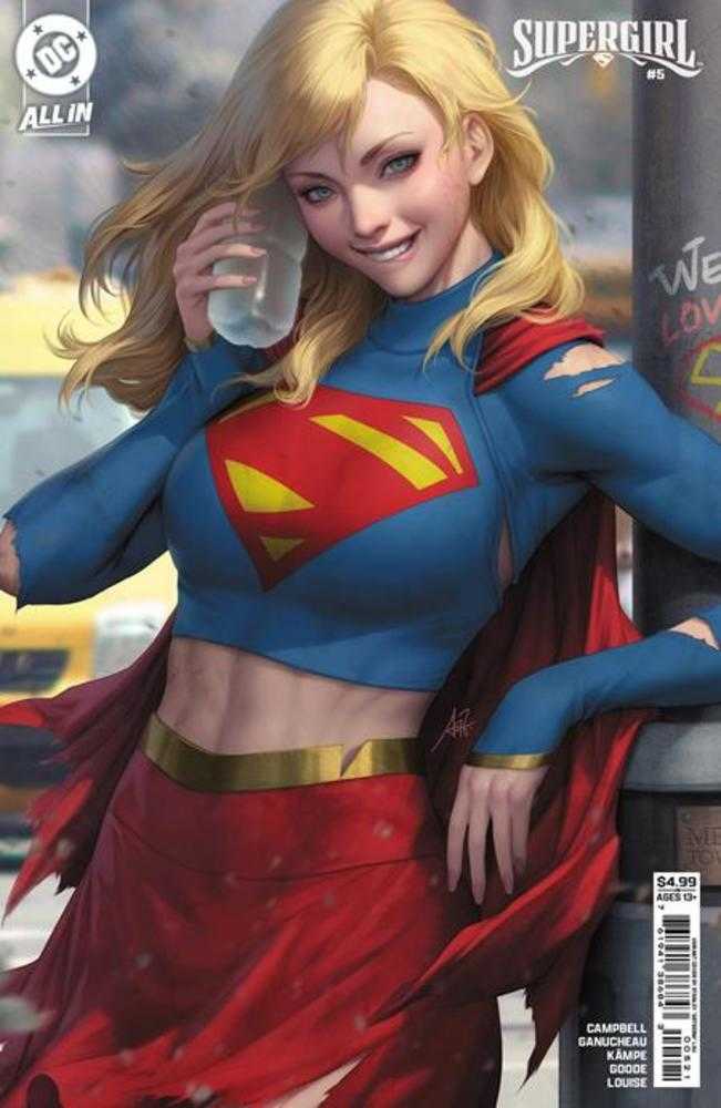 Supergirl #5 Cover B Stanley Artgerm Lau Card Stock Variant | Dragon's Lair Comics and Fantasy Houston TX