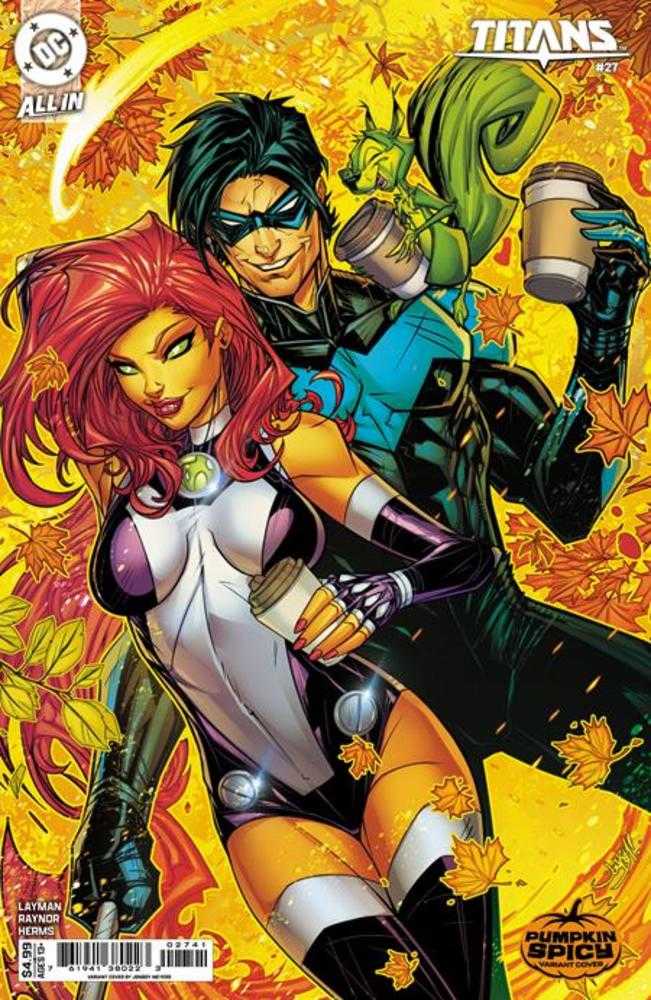 Titans #27 Cover D Jonboy Meyers Pumpkin Spicy Card Stock Variant | Dragon's Lair Comics and Fantasy Houston TX