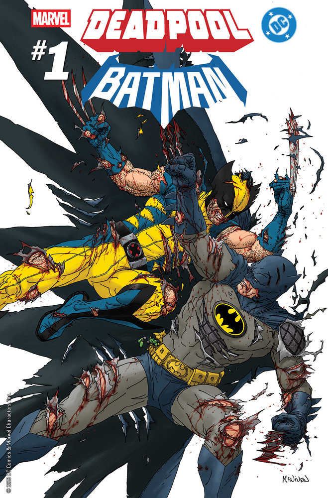 Marvel/DC: Deadpool/Batman #1 Steve Mcniven Variant [1:25] | Dragon's Lair Comics and Fantasy Houston TX