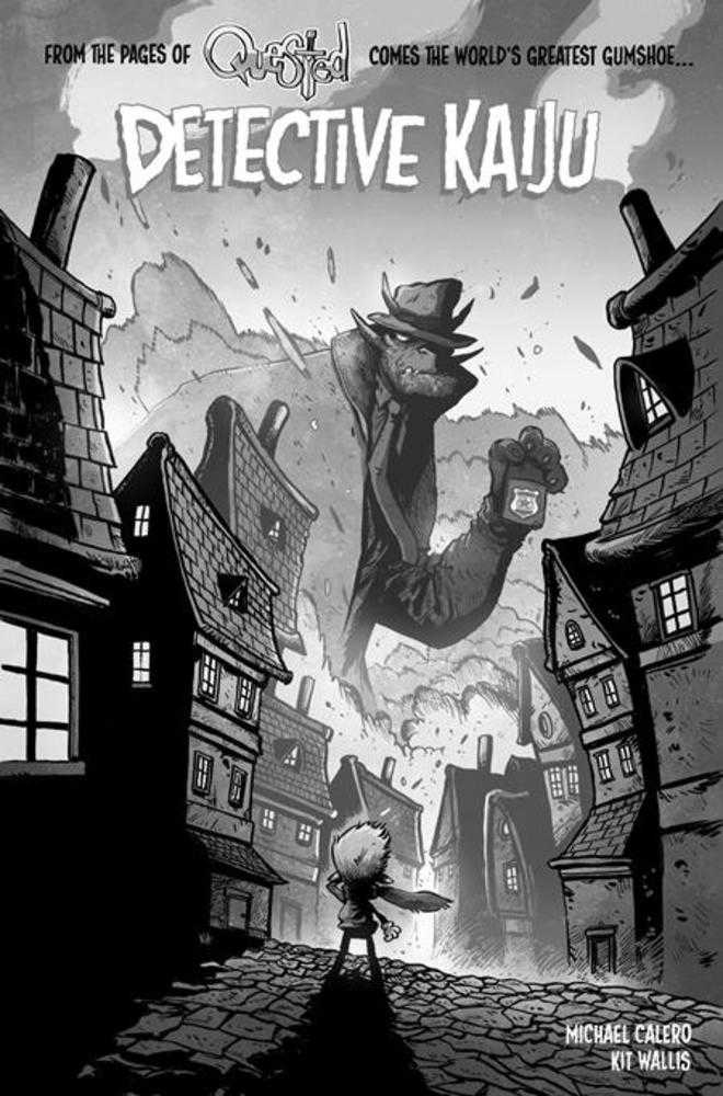 Detective Kaiju #2 (Of 4) Cover D Kit Wallis Noir Edition Variant | Dragon's Lair Comics and Fantasy Houston TX