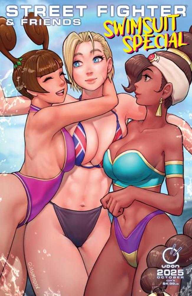 2025 Street Fighter & Friends Swimsuit Special #1 (One Shot) Cover B Quasimodox Variant | Dragon's Lair Comics and Fantasy Houston TX