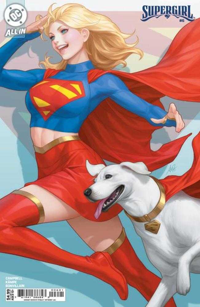 Supergirl #6 Cover B Stanley Artgerm Lau Card Stock Variant | Dragon's Lair Comics and Fantasy Houston TX