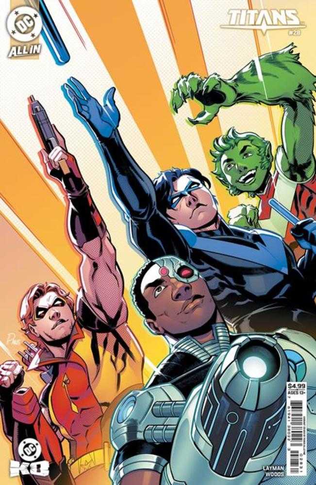 Titans #28 Cover C Paris Alleyne Card Stock Variant (DC K.O.) | Dragon's Lair Comics and Fantasy Houston TX