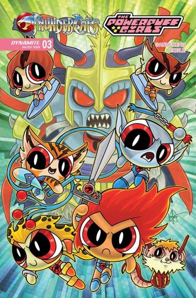 Thundercats Powerpuff Girls #3 Cover K Foc Bonus Ken Haeser Original Variant | Dragon's Lair Comics and Fantasy Houston TX