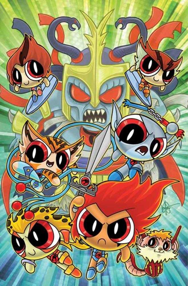Thundercats Powerpuff Girls #3 Cover L Inc 1:5 Ken Haeser Virgin Foc Bonus Variant | Dragon's Lair Comics and Fantasy Houston TX