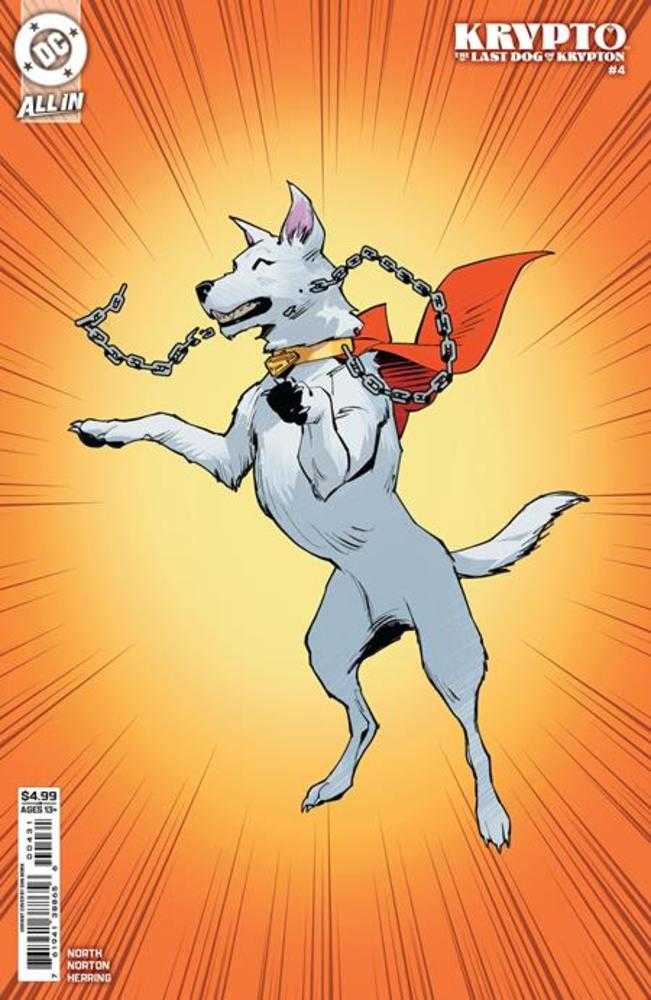 Krypto The Last Dog Of Krypton #4 (Of 5) Cover C Dan Mora Corner Box Card Stock Variant | Dragon's Lair Comics and Fantasy Houston TX